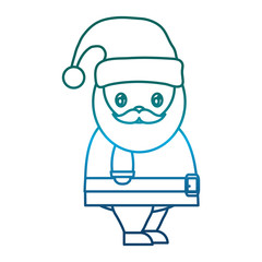 cartoon santa claus icon over white background vector illustration