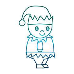 santa helper icon over white background vector illustration