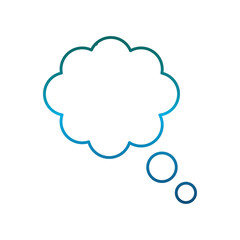 speech bubble icon over white background vector illustration