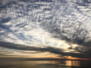 Sunset over sea