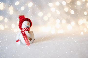 muñeco de nieve, fondo adornos de navidad