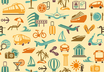 Travel background. Vector illustration