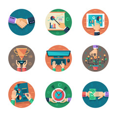 Business icon set