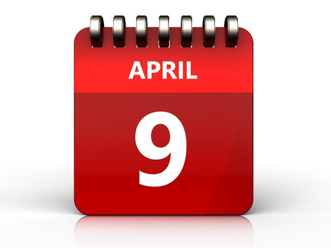 3d 9 april calendar