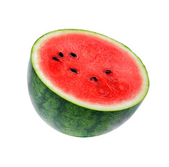 Half of watermelon isolated on white background © nathanipha99