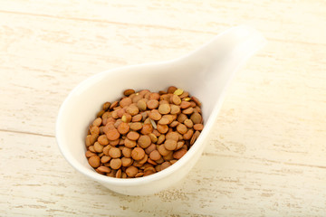 Raw lentils