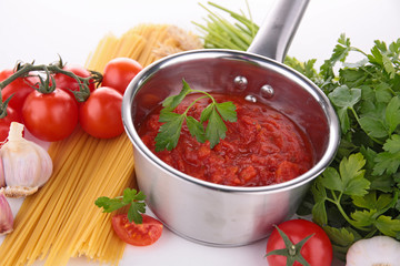 tomato sauce and ingredient