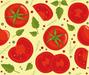 Background with tomatoes