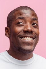 Portrait of a very happy afro American man