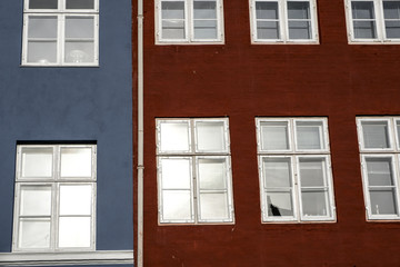 Colorful Houses in Copenhagen, Europe, 