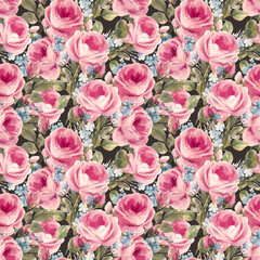 Watercolor floral pattern