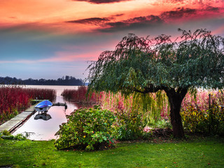 Sonnenuntergang am Wandlitzsee