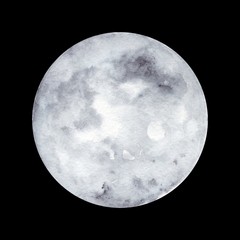 Naklejka premium Watercolor planet