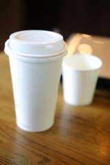 Take away coffee cup