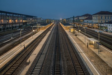 Fototapeta na wymiar Hauptbahnhof von Regensburg, Bayern, Deutschland
