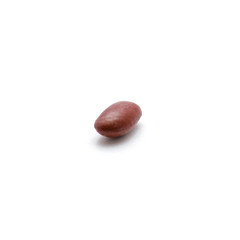 One kidney bean isolated on white background