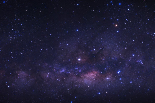 Milky way galaxy with stars and space dust in the universe