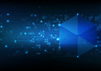 vector abstract background technology illustration communication data security