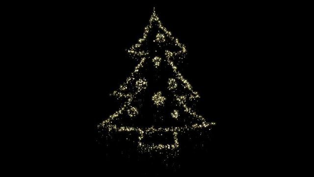 Christmas Particles - Ornament - Seamless Loop - Alpha Channel - 4K resolution