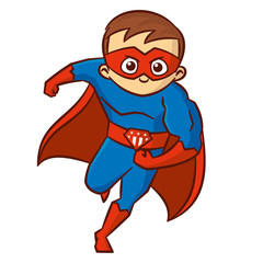 Superhero boy Cartoon character