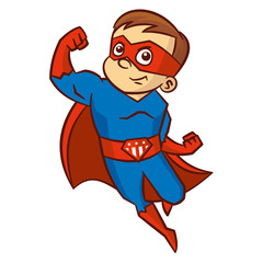 Superhero boy Cartoon character