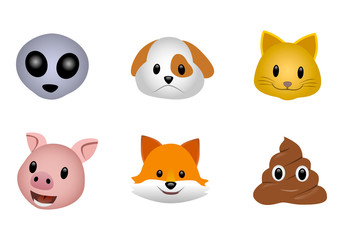 Emotions. Emotions of different animals. Smartphone app
