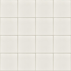 White Kitchen mosaic tiles texture with grey filling - 179854560
