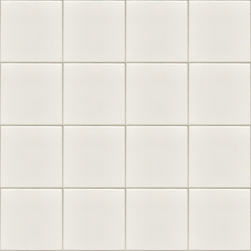 White Kitchen mosaic tiles texture with grey filling