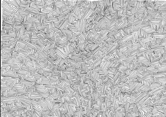 Fototapeta premium Abstract hand drawn geometric background. Pattern with geometric shapes and zigzags.