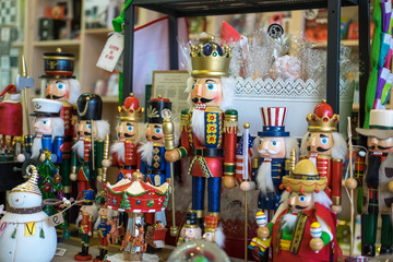 Nutcrackers on display  in retail store