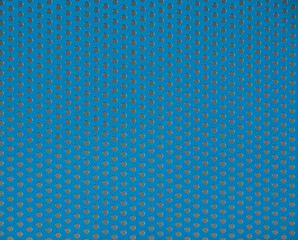 Blue Steel mesh screen background.