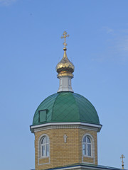 Fototapeta na wymiar the dome of the Church of St. Nicholas