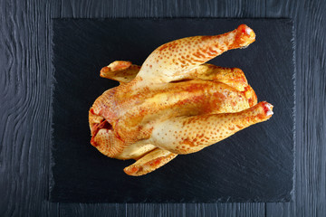  headless carcass of organic rooster