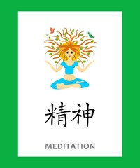 the hieroglyph MEDITATION