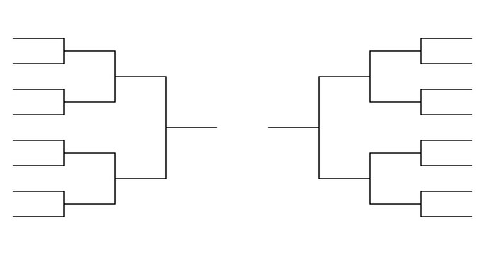 Tournament Bracket Stencil