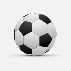 Realistic Soccer ball isolated