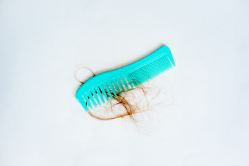 Comb with hair