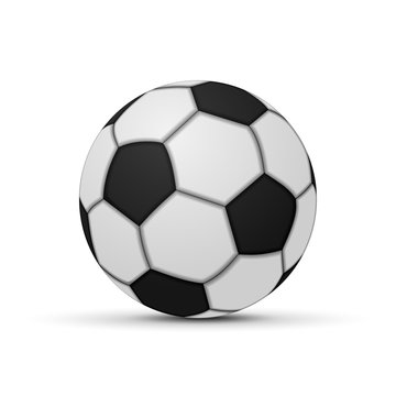 Realistic Soccer ball isolated