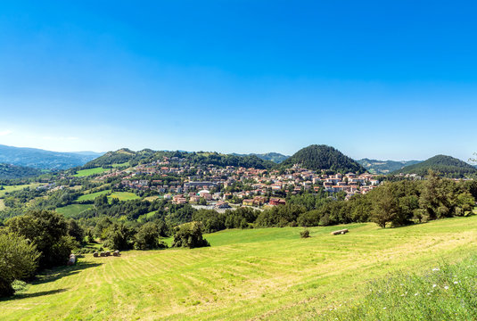 panoramic view of Castelnovo ne Monti, Italy
