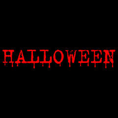 Happy Halloween. Vector blood lettering 