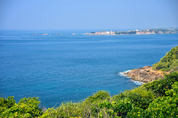 view of the city of Halle on the shores of the Indian Ocean, Sri Lanka