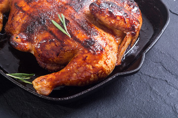 Grilled chicken background