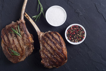 Grilled tomahawk steak
