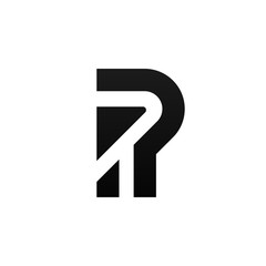 Modern P logo icon business sign vector design.