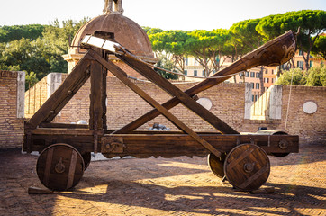 Catapulta de madera