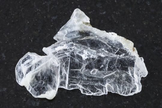 raw layer of Brucite stone on dark background