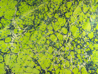 Marbled paper background.
