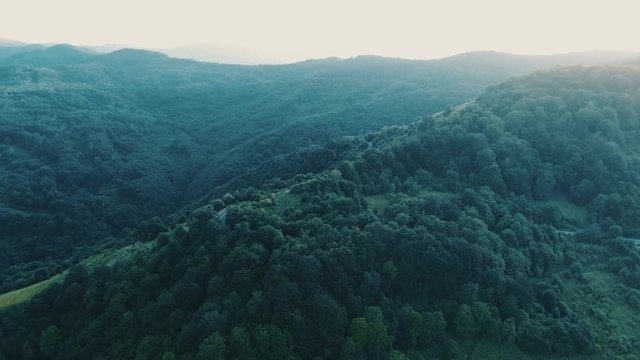 Mystical Mountin Forrest 4k Aerial Footage Beklemeto Pass ,Troyan