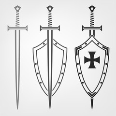 Swords and shield