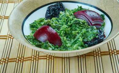 Khoresh Aloo Esfenaj